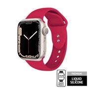 Akcesoria do zegarków - CRONG Pasek Liquid do Apple Watch 38/40/41 mm (malinowy) - miniaturka - grafika 1