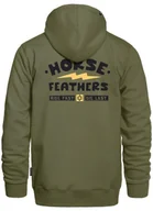 Bluzy męskie - bluza męska HORSEFEATHERS IGNITE SWEATSHIRT Loden Green - miniaturka - grafika 1