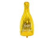 Sylwester - Party Deco Balon foliowy Butelka szampana Happy New Year - 82 cm - miniaturka - grafika 1