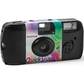 Aparaty analogowe - Fuji  Aparat jednorazowy z lampą 27 klatek (kolor tęczowy) APAF14 - miniaturka - grafika 1