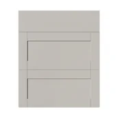 Fronty meblowe - Front kuchenny do szafki z 3 szufladami Ashmead 60 cm beż - miniaturka - grafika 1