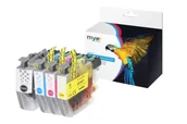 Tusze zamienniki - Komplet zamienników tuszów Brother LC421 CMYK marki My Office - miniaturka - grafika 1