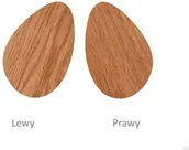 Zawiasy, okucia i inne akcesoria - Uchwyt meblowy Pebble Drewniany Dębowy (mały) - miniaturka - grafika 1