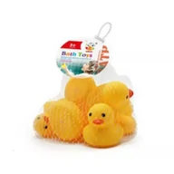 Zabawki do kąpieli - Gumowe kaczki do kąpieli - zestaw 4 szt. - miniaturka - grafika 1
