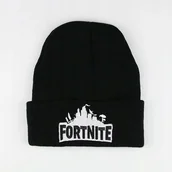 Czapki damskie - Czapka Zimowa Fortnite Czarna Gra Beanie Uniwersalna Streetwear Prezent - miniaturka - grafika 1