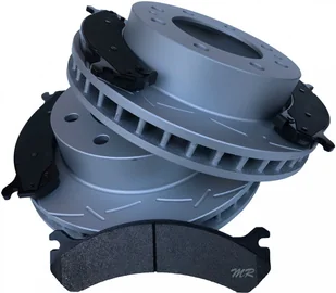 Przednie klocki + NACINANE tarcze hamulcowe Hummer H2 - Tarcze hamulcowe - miniaturka - grafika 2