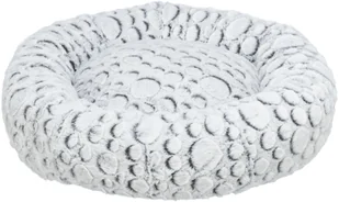 Trixie Mila bed, round, plush, ø 60 cm, white-grey - Legowiska dla psów - miniaturka - grafika 1