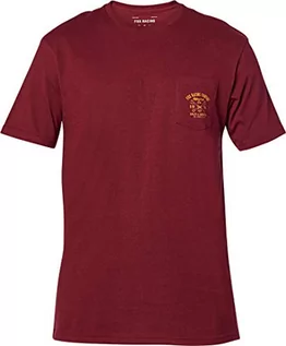 Koszulki męskie - Fox koszulka Wrenched Pckt Ss Prem Tee Cranberry 527) rozmiar M - grafika 1