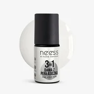 Lakiery hybrydowe - NEESS Lakier hybrydowy One Step 3in1 Dama z Perłasiczką 4 ml - miniaturka - grafika 1