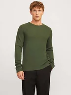 Swetry męskie - Jack & Jones Sweter w kolorze khaki - miniaturka - grafika 1