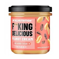 Słodkie kremy i masła - Alluntrition Fitking Delicious Peanut Cream Masło orzechowe z kawałkami czekolady, 350 g -> Wysyłka od 3,99 - odbiór w Żabce - miniaturka - grafika 1
