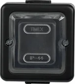 Wyłączniki światła i elektryczne - Timex elektro LOFT Przycisk zwierny światło/dzwonek n/t IP44 czarny /czarny ogumowany klawisz/ WNT-6/7J CZA WNT-6/7J CZA - miniaturka - grafika 1