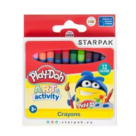 Przybory szkolne - Starpak Kredki Wosk 12 kolorów  Play-doh pudełko 12/144 - miniaturka - grafika 1