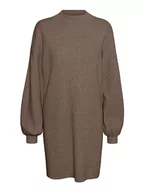 Sukienki - VERO MODA Damska minisukienka dzianinowa, Brown Lentil, XS - miniaturka - grafika 1