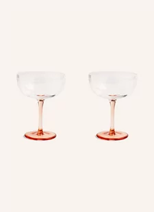 &K Amsterdam Kieliszki Do Szampana Champagne Floral, 2 Szt. orange - Kieliszki - miniaturka - grafika 1