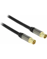 Kable - Delock Kabel Kabel ANTENOWY TV M/F IEC RG-6/U 5M - 88925 - miniaturka - grafika 1