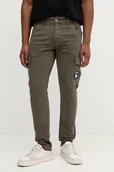 Spodnie męskie - Alpha Industries spodnie męskie kolor zielony w fasonie cargo 178207.136 - miniaturka - grafika 1