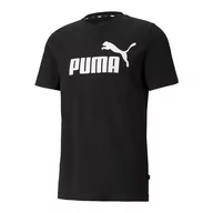 Koszulki męskie - Puma, Koszulka męska, ESS Logo Tee, czarna (58666601), rozmiar S - miniaturka - grafika 1