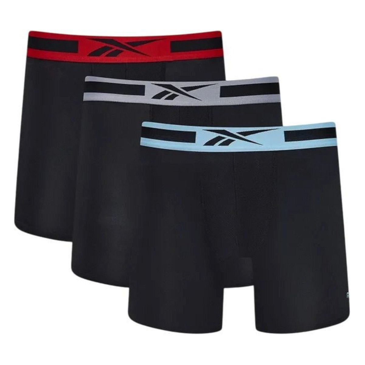 Bielizna męska Reebok 150493PKA SPORTS TRUNKS MED DANE 3PK Czarna