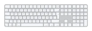 Apple Magic klawiatura Uniwersalne USB + Bluetooth QWERTY Szwecki Biały MXK73S/A - Klawiatury - miniaturka - grafika 1