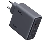 Ładowarki do telefonów - Aukey Comet Mix 4 3xUSB-C 1xUSB 140W PA-C6 Szary - miniaturka - grafika 1