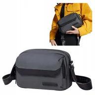 Torebki damskie - Torebka listonoszka szara stylowa uniwersalna wodoodporna na ramię miejska modna damska męska Arctic Hunter YB00518Grey - miniaturka - grafika 1