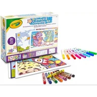 Zabawki kreatywne - Crayola: Zestaw do kolorowania ze szablonami - miniaturka - grafika 1