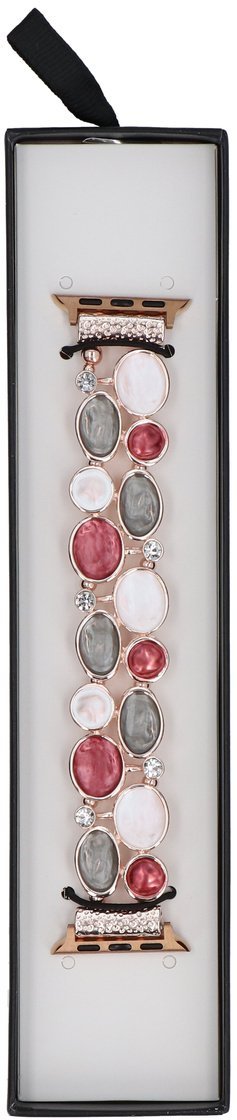 GlacierX Nowa bransoleta do smartwatcha GlacierX Gleam Camellia Stretch Bracelet Orchid Frost do Apple Watch 38/40/41mm Wielokolorowa