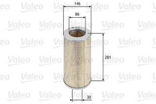 Filtr powietrza Valeo 585680 - Filtry powietrza - miniaturka - grafika 1