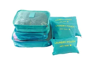 BQ28F ETUI ORGANIZER PODRÓŻNY DO WALIZKI ZESTAW - jasny niebieski - Akcesoria podróżnicze BQ28F ETUI ORGANIZER PODRÓŻNY DO WALIZKI ZESTAW - jasny niebieski - Akcesoria podróżnicze - miniaturka - grafika 1