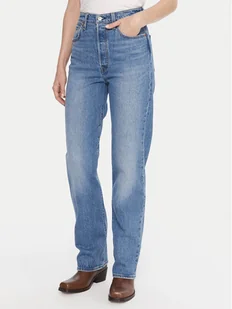 Levi's® Jeansy Ribcage 79078-0008 Niebieski Straight Fit - Spodnie damskie - miniaturka - grafika 1