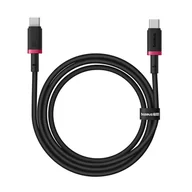 Kable USB - Kabel Baseus Dura Typ C-Typ C 100W 1m (czerwono-czarny) - miniaturka - grafika 1