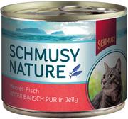 Mokra karma dla kotów - Schmusy Nature Ryba w puszkach, 24 x 185 g - Akara czerwona - miniaturka - grafika 1