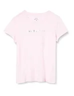 Koszulki i topy damskie - Armani Exchange Damska koszulka z krótkim rękawem, slim fit, okrągły dekolt, ilusion, bardzo duża, iluzja, XL - miniaturka - grafika 1