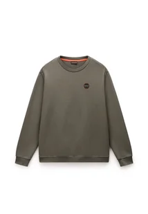 felpa uomo napapijri b-badge np0a8946g0a1 tea leaf - Bluzy męskie - miniaturka - grafika 1
