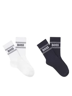 BOSS Zestaw 2 par wysokich skarpet dziecięcych J51738 Kolorowy - Skarpetki dla dzieci - miniaturka - grafika 1