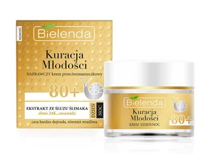 Bielenda Kuracja Młodości Naprawczy krem przeciwzmarszczkowy80+ 50ml - Kremy do twarzy - miniaturka - grafika 5
