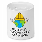 Skarbonki - SKARBONKA DLA BUDOWLAŃCA NAJLEPSZY NA ŚWIECIE z Nadrukiem ze Zdjęciem - miniaturka - grafika 1