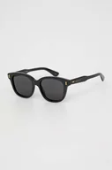 Okulary przeciwsłoneczne - Gucci okulary przeciwsłoneczne męskie kolor czarny - miniaturka - grafika 1