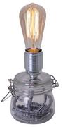 Lampy stojące - Näve Lampa stołowa Max ze szklaną podstawą - miniaturka - grafika 1