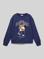 Bluzy dla dziewczynek - Bluza o kroju regular fit z mieszanki bawełny ekologicznej model ‘GLINDA’ - miniaturka - grafika 1