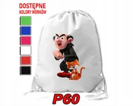 Torby szkolne - Worek Szkolny Na Wf Buty Sportowy Dla Dziecka Smerfy 5 Wzorów + Imię - miniaturka - grafika 1