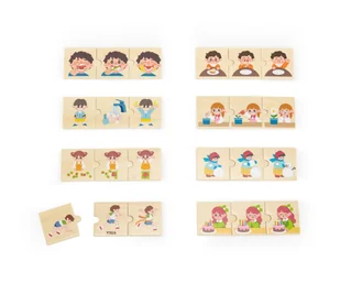Viga 44750 Zestaw puzzli z sekwencjami logicznymi - czynności - Puzzle - miniaturka - grafika 1