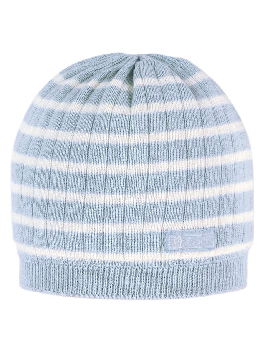 Chłopięca czapka z daszkiem z dzianiny jasnoszara Döll r.51