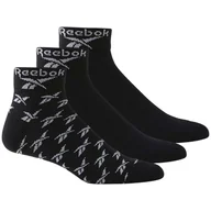 Skarpetki męskie - Skarpety za kostkę REEBOK CL FO ANKLE SOCK 3P GG6675 – Czarny - miniaturka - grafika 1