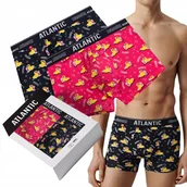 Majtki damskie - BOKSERKI MĘSKIE luźny krój bawełniane w kaczuszki kaczki Atlantic *XL - miniaturka - grafika 1