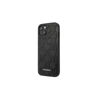 Karl Lagerfeld KLHCP13XMNMP1K iPhone 13 Pro Max 6,7` hardcase czarny/black Monogram Plaque - Etui i futerały do telefonów - miniaturka - grafika 1
