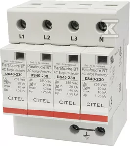 Ogranicznik przepięć typ 2 (C) 80/160KA 4P DS44-230 - Inne akcesoria elektryczne - miniaturka - grafika 1