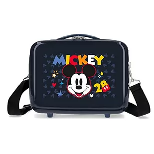 Disney Mickey Get Moving Neceser Adaptacyjny z Obudowa na messenger Niebieski 29x21x15 cms Sztywny ABS 9,14L 0,6 kg, niebieski, kosmetyczka z paskiem na ramię - Kosmetyczki, organizery i kuferki - miniaturka - grafika 1