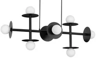 Lampy sufitowe - 8-punktowa lampa wisząca LE42885 nad stół czarna biała - miniaturka - grafika 1